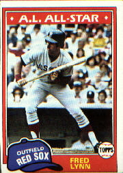 1981 Topps Baseball Cards      720     Fred Lynn
